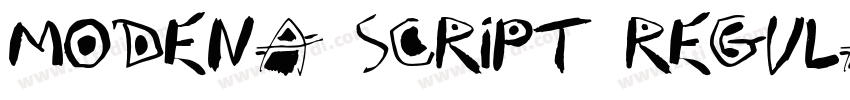 Modena Script Regula字体转换